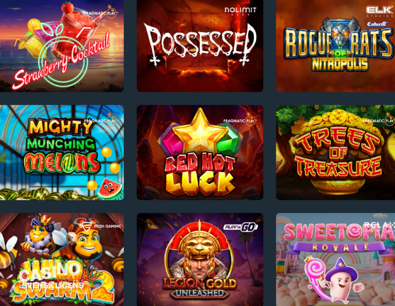 Spelutbud hos Snatch casino